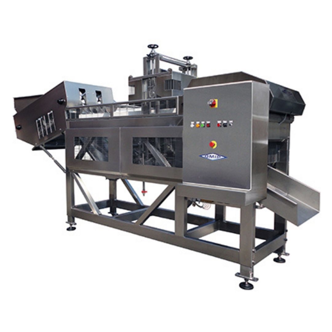 Denocciolatrice Mod. KAV2 con due linee di taglio